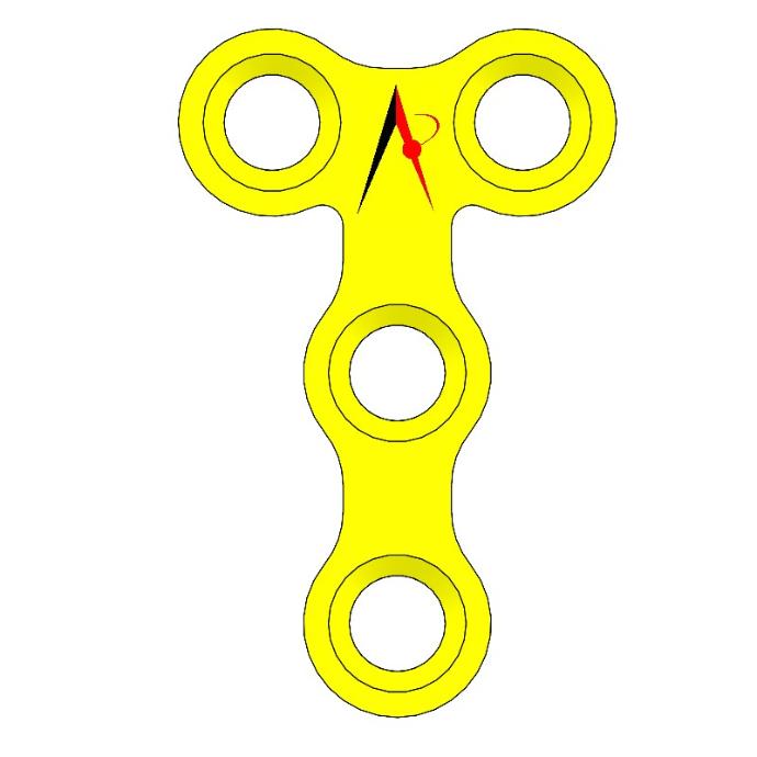MINI PLATE T W/O BRIDGE (1.0mm, 2*2)