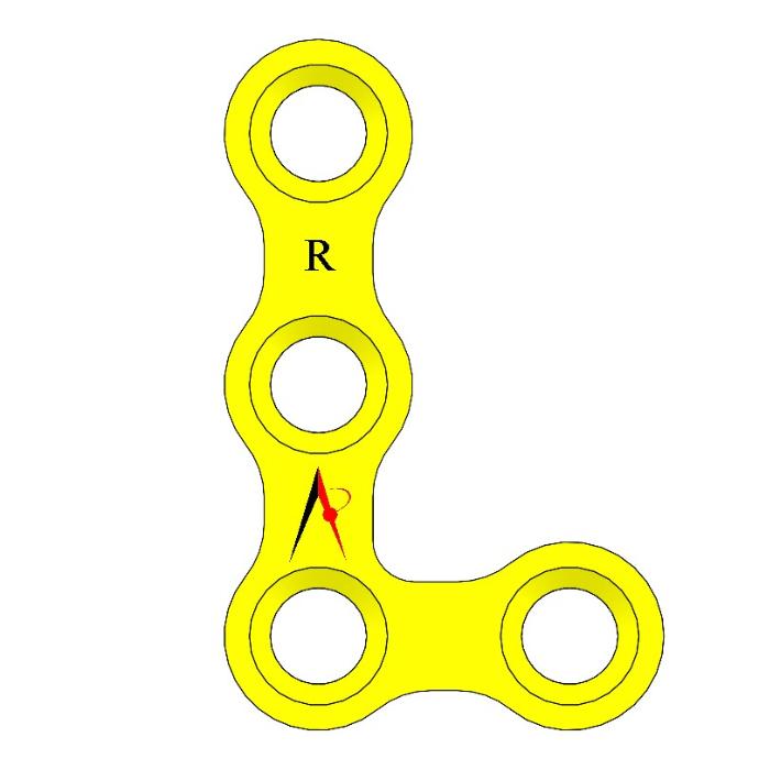 MINI PLATE L W/O BRIDGE RIGHT & LEFT (1.0mm)