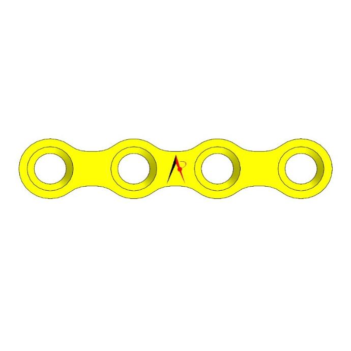 MINI PLATE STRAIGHT  W/O BRIDGE (1.0mm, 8holes)