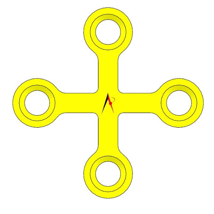 MINI PLATE CROSS (1.0mm)