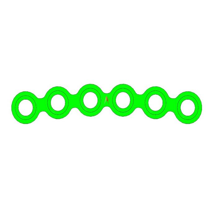 MEDIUM ORBITAL PLATES TITANIUM (8holes)