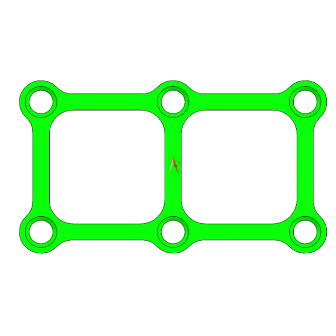 MEDIUM QUADRO PLATE TITANIUM (2*2)