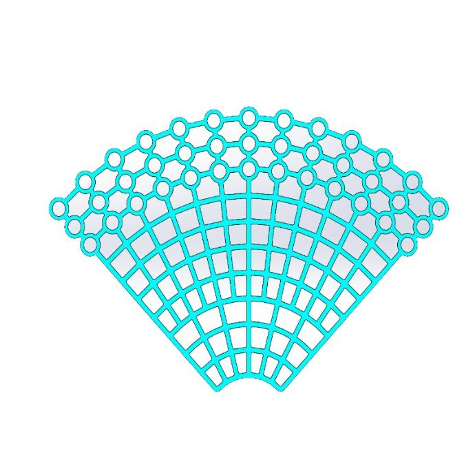 MIDFACE ORBITAL MESH PLATE TITANIUM (0.4mm)