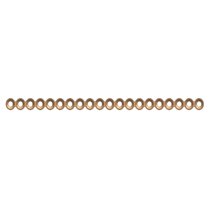 ADAPTION PLATE TITANIUM (0.8mm, 8holes)